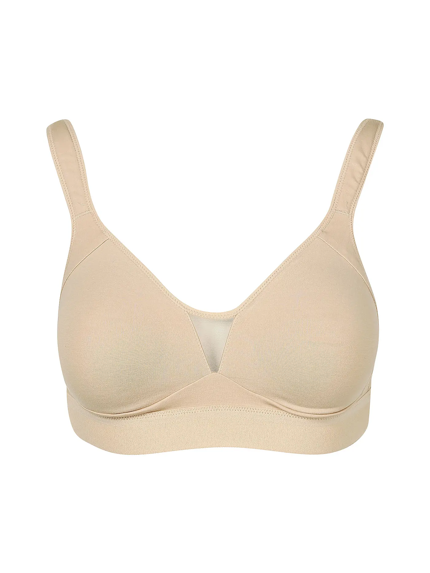NINA VON C | Wellness BH ohne Bügel Cotton Shape Caramel | 